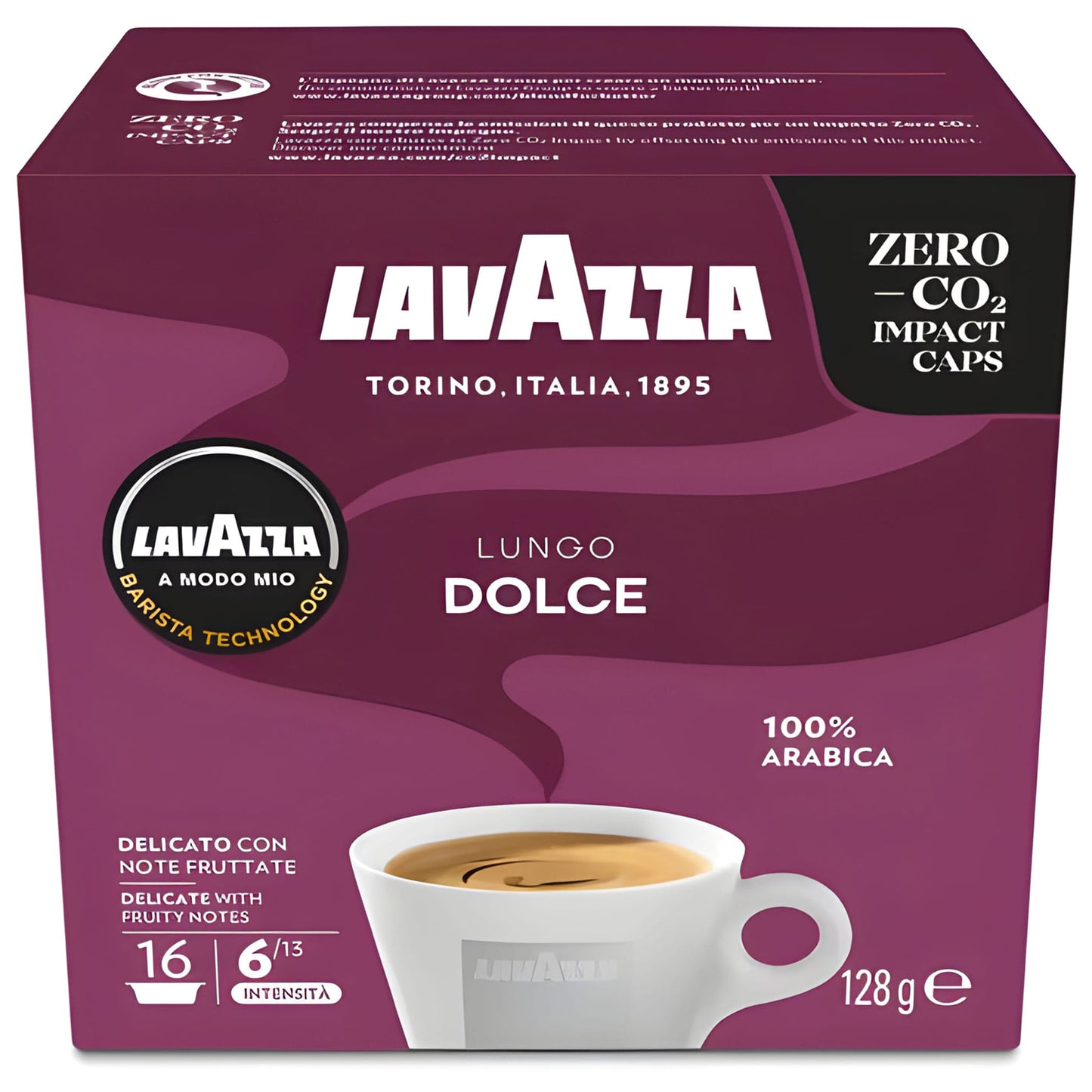 Lavazza A Modo Mio Lungo Dolce 16/1 Espresso Kafe Kapsule
