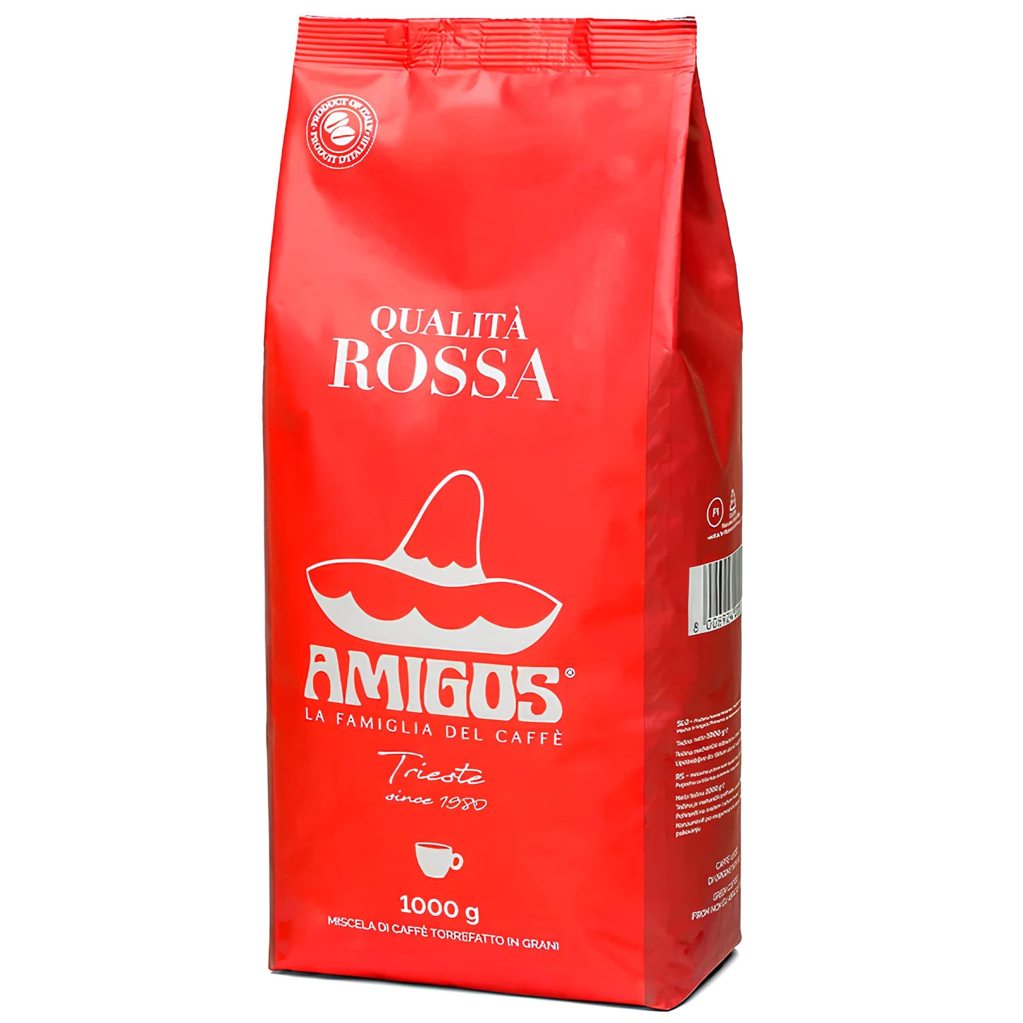 Amigos Caffè Qualità Rossa 1kg Crvena Pržena Espresso Kafa u Zrnu