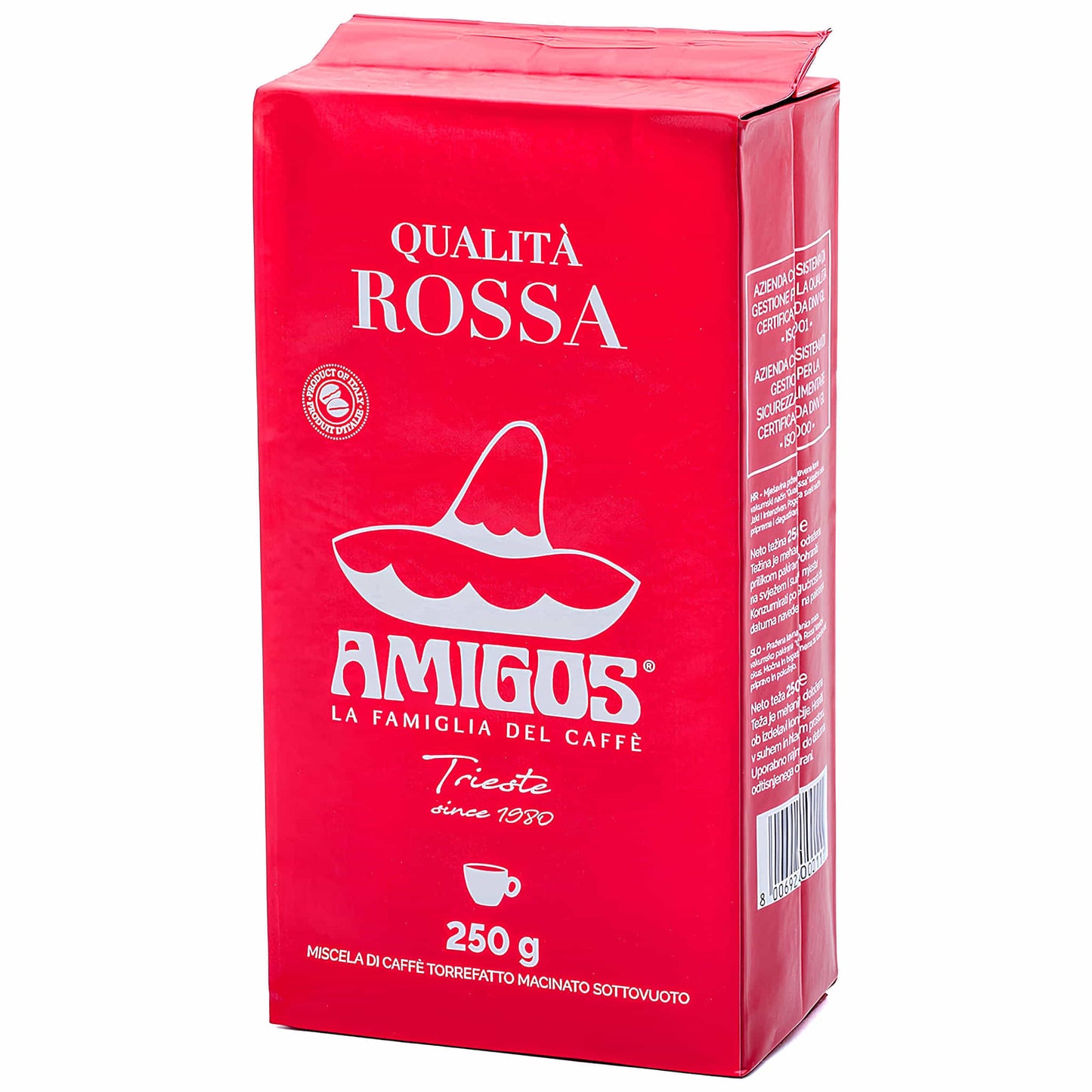 Amigos Caffè Qualità Rossa 250g Crvena Mlevena Espresso Kafa