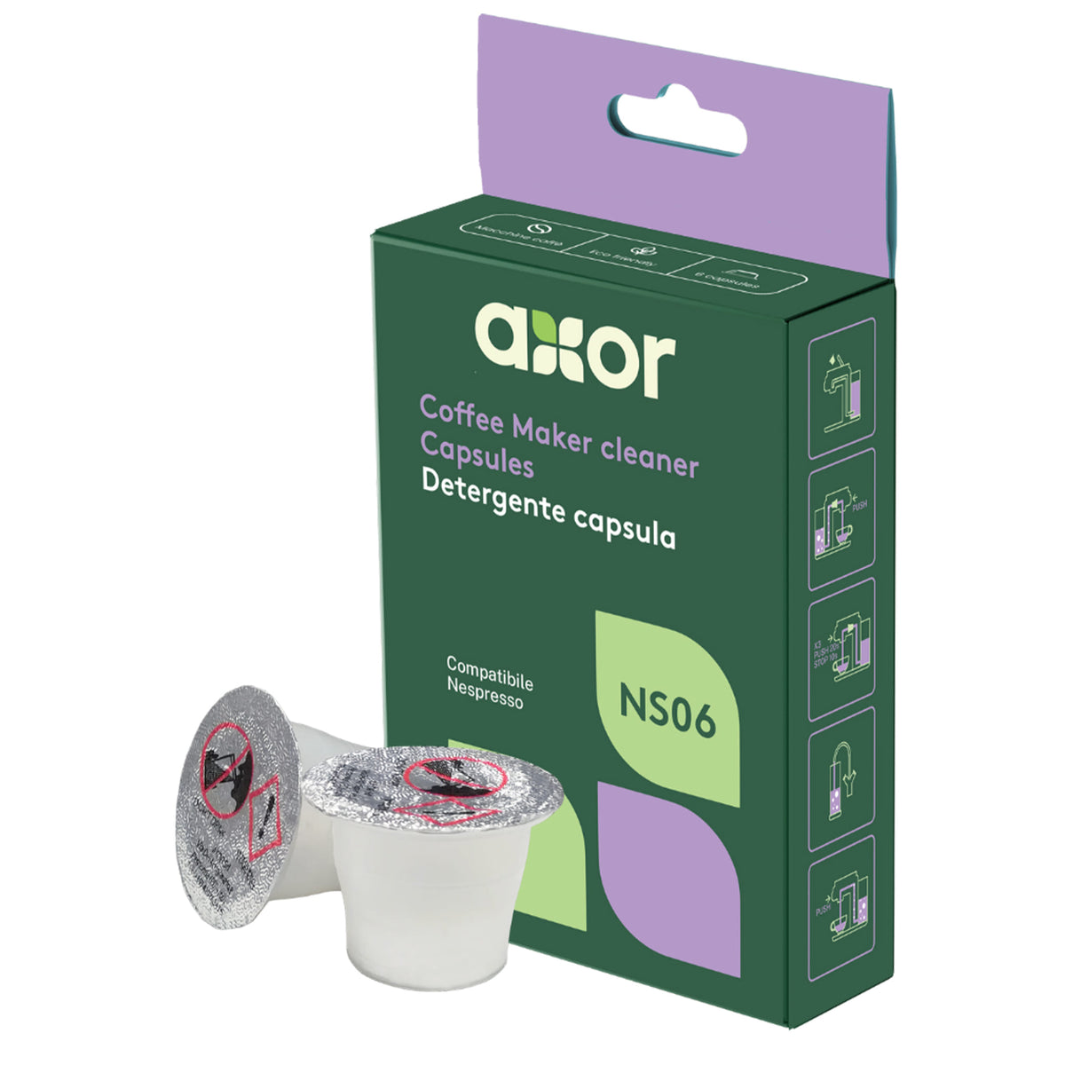 AXOR Nespresso Detergent 6x3g Sredstva za Čišćenje Kafe Aparata