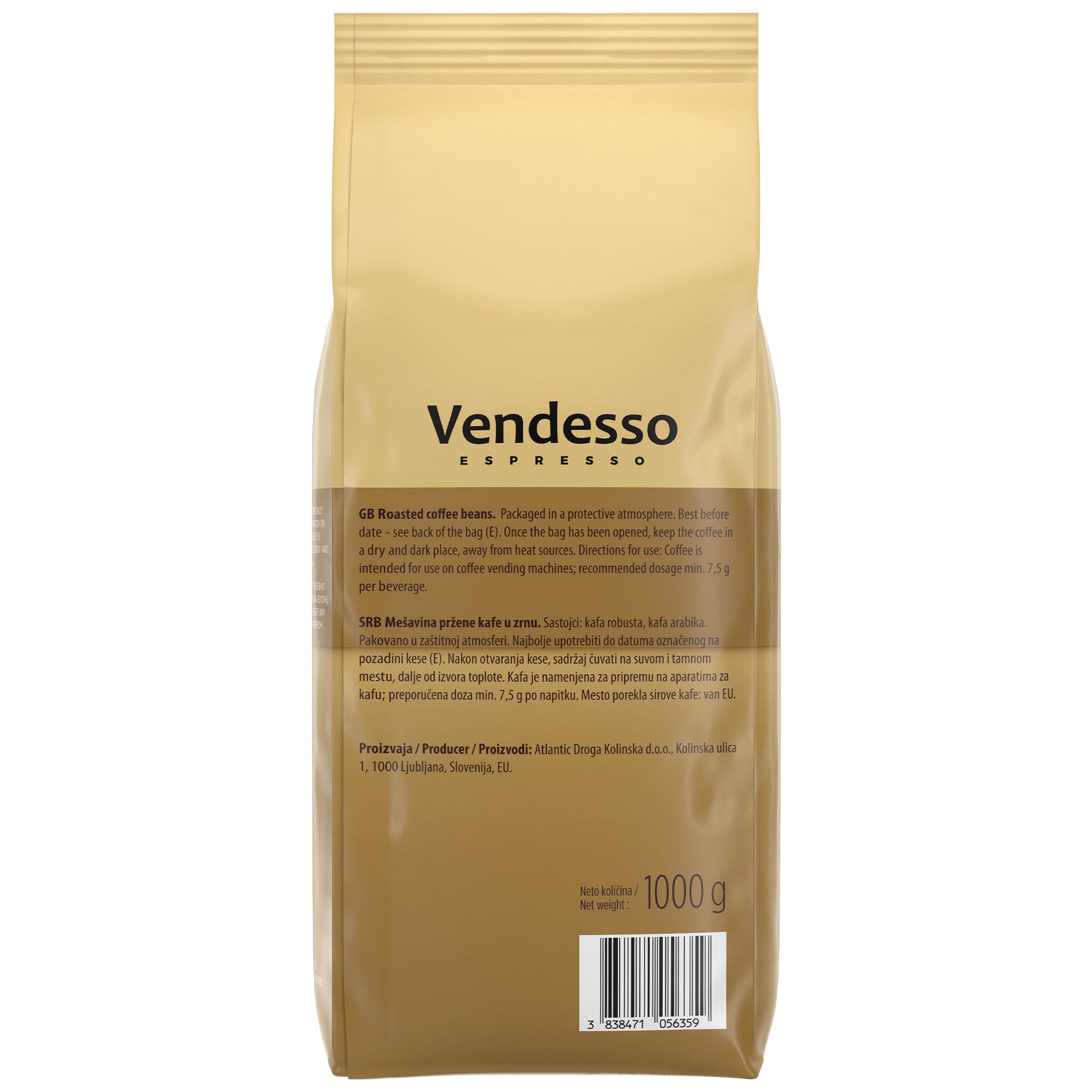 Doncafé Vendesso 1kg Pržena Espresso Kafa u Zrnu - 4