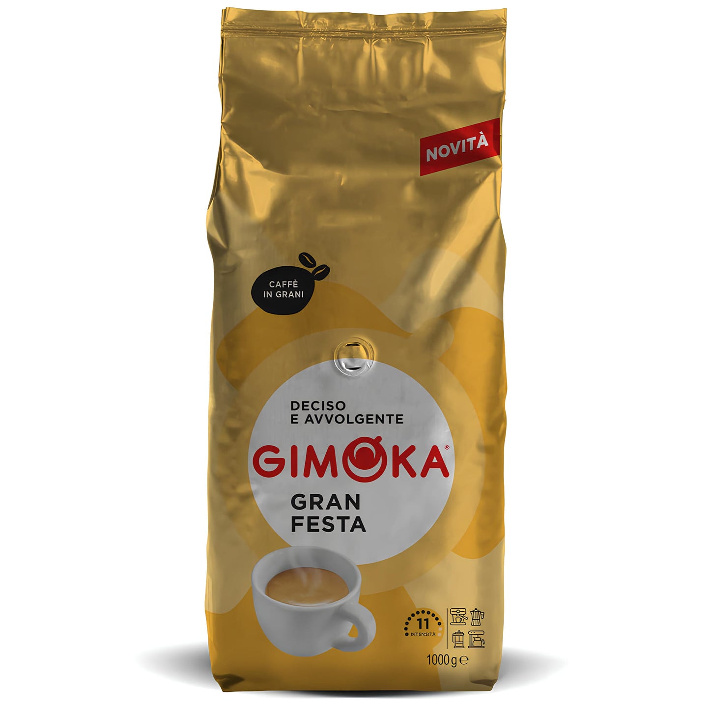 Gimoka Gran Festa 1kg Pržena Espresso Kafa u Zrnu Zlatna
