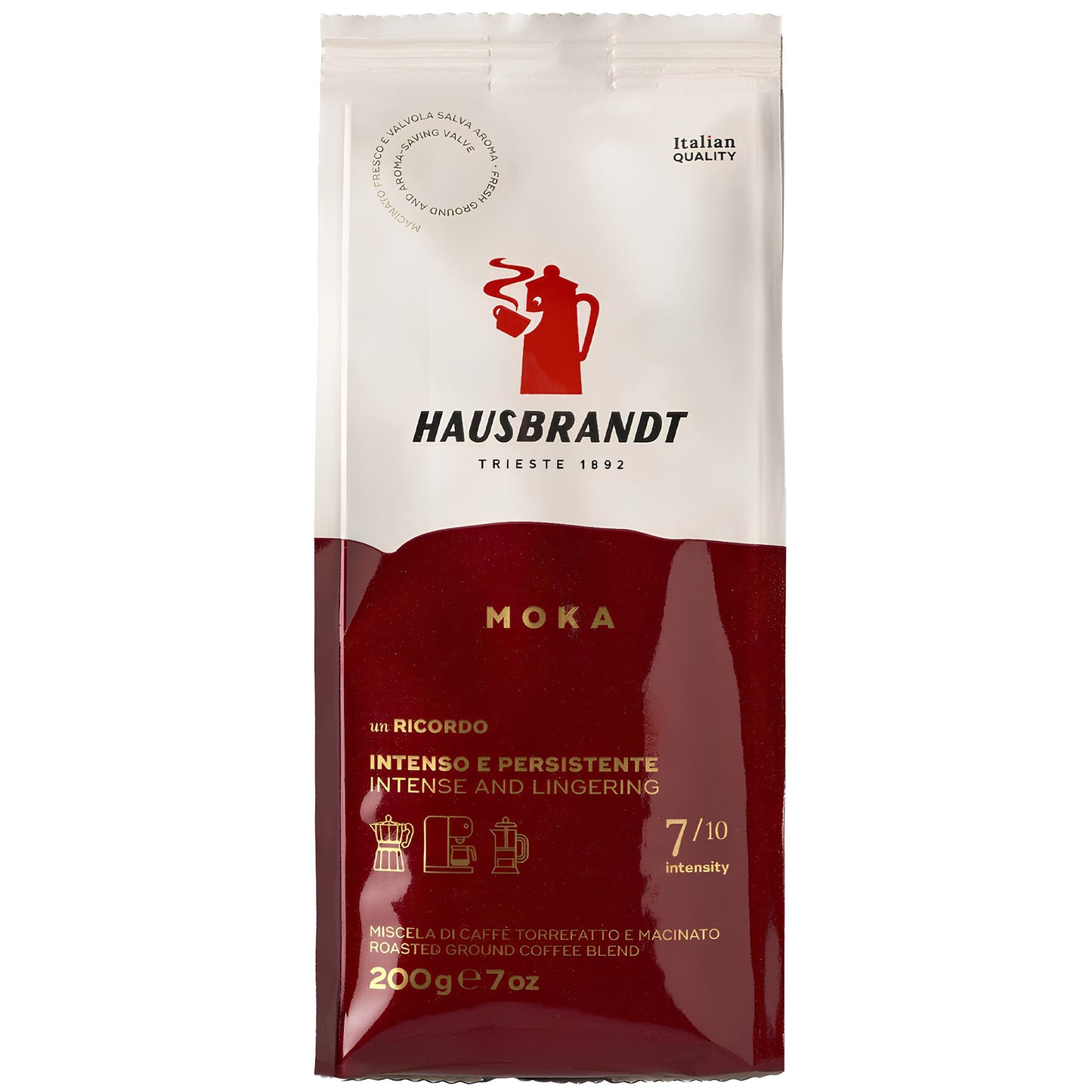 Hausbrandt Moka 200g Mlevena Espresso Kafa