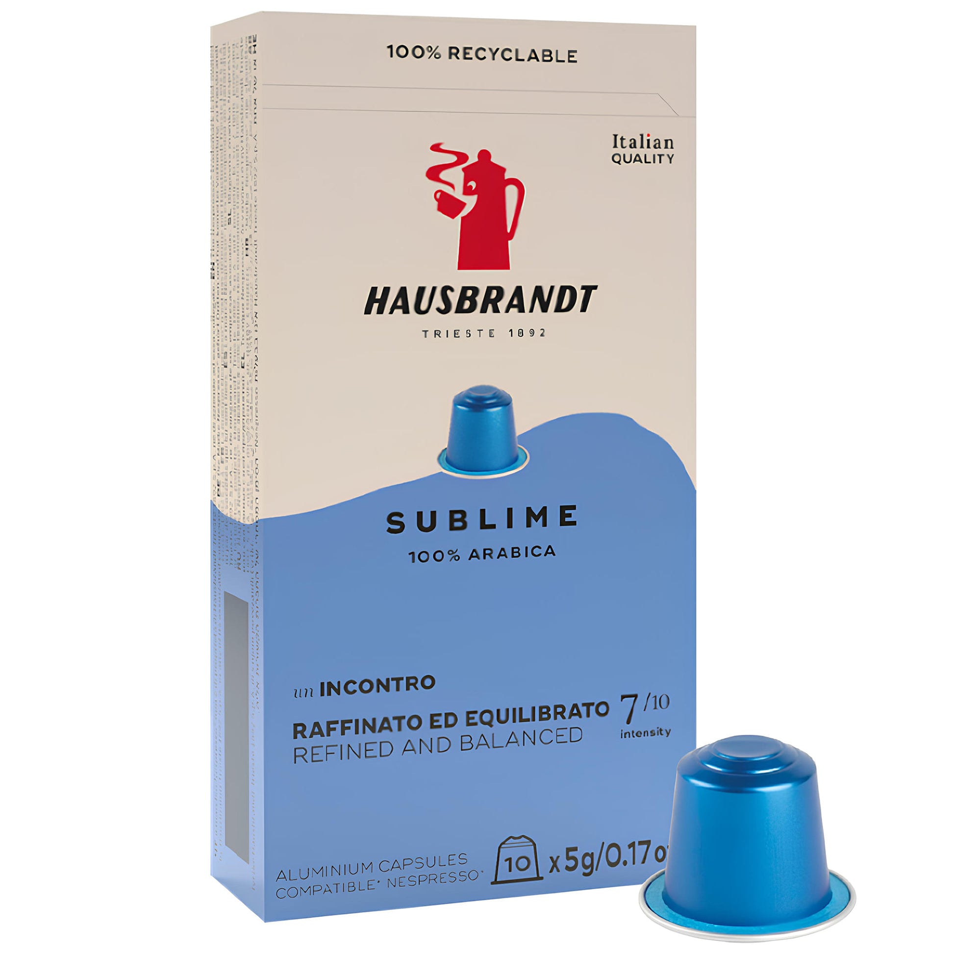 Hausbrandt Nespresso Sublime 10/1 Kompatibilne Kapsule za Kafu