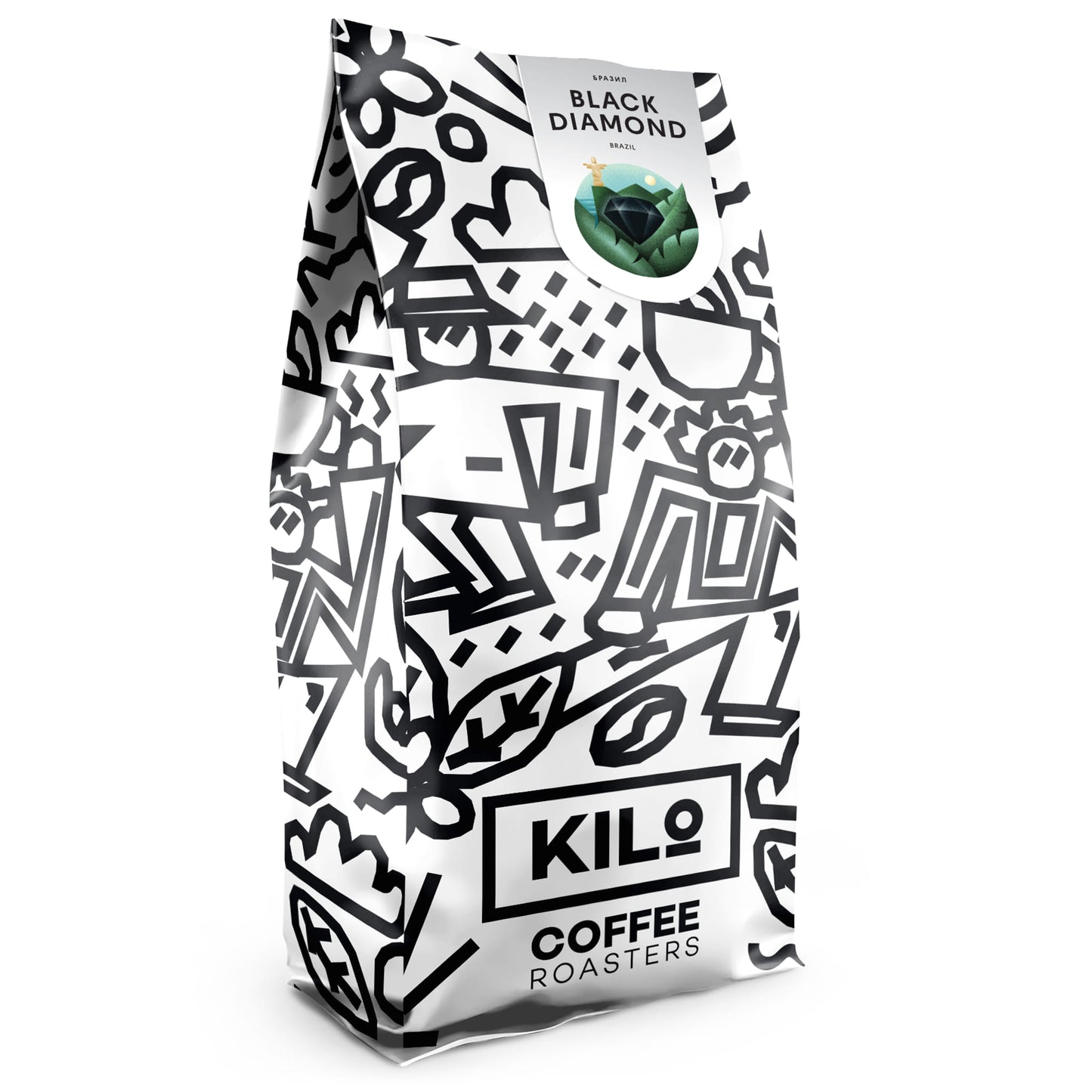 KILO Brazil Black Diamond 1kg Pržena Espresso Kafa u Zrnu