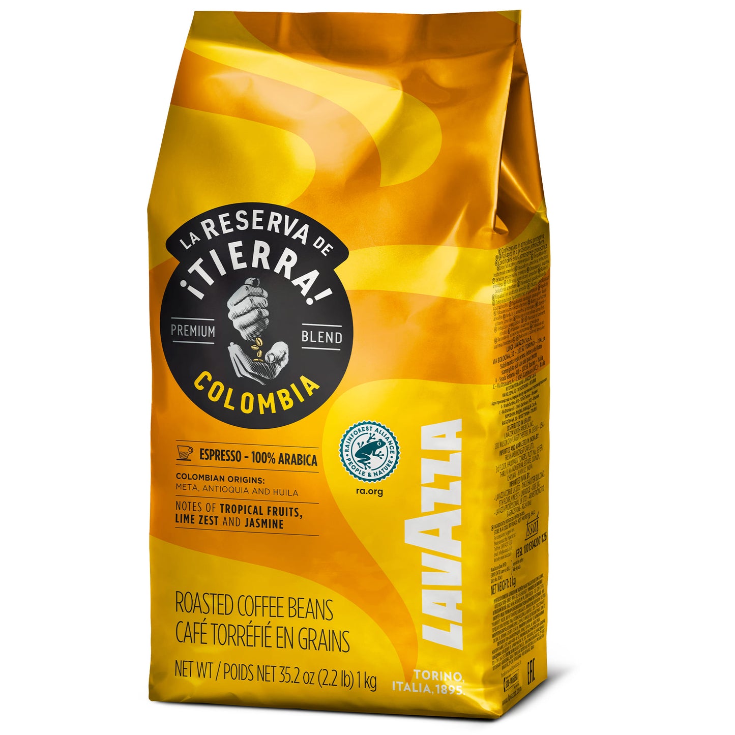 Lavazza Tierra Colombia 100% Arabika 1kg Pržena Espresso Kafa u Zrnu - 3