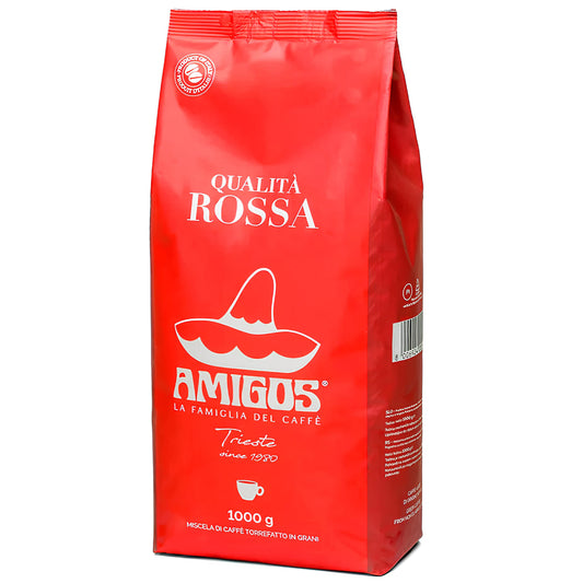 Amigos Caffè Qualità Rossa 1kg Crvena Pržena Espresso Kafa u Zrnu