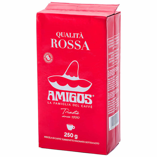 Amigos Caffè Qualità Rossa 250g Crvena Mlevena Espresso Kafa