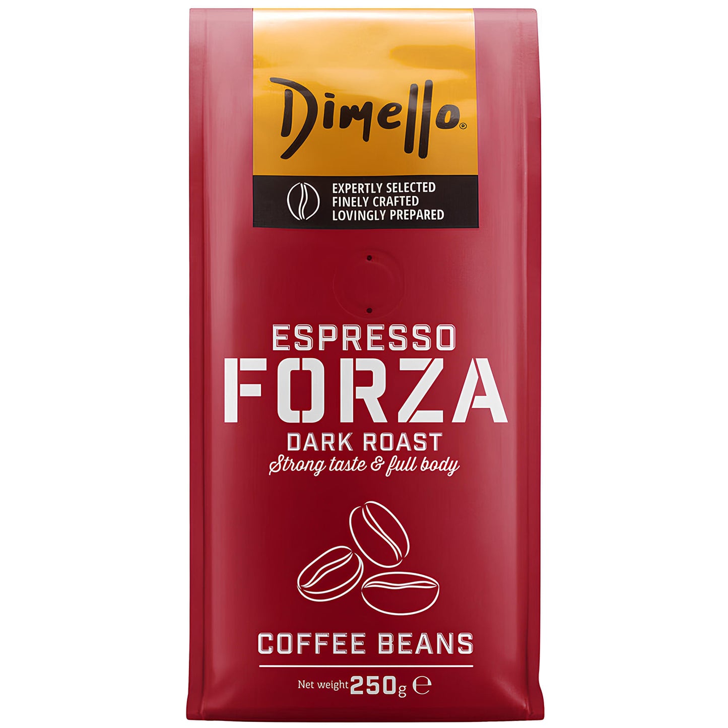 Dimello Espresso Forza 250g Pržena Kafa u Zrnu