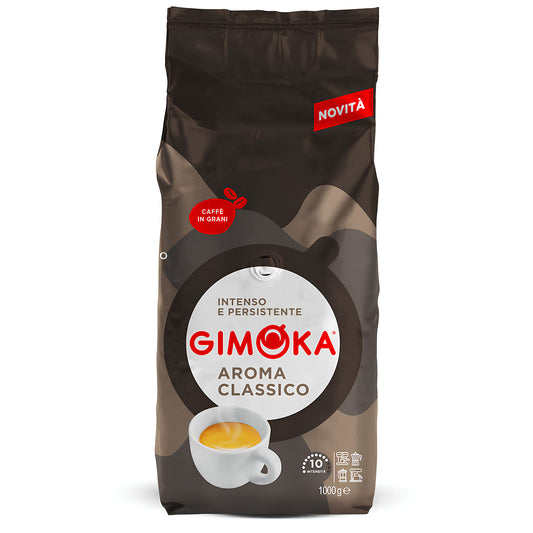 Gimoka Aroma Classico 1kg Pržena Espresso Kafa u Zrnu Siva