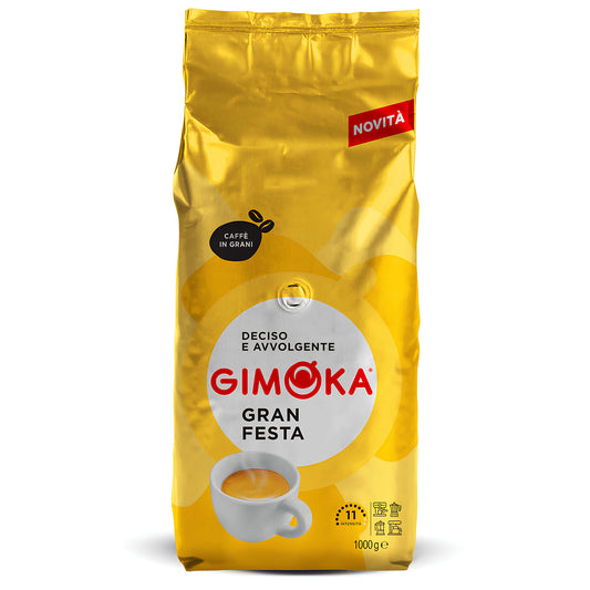 Gimoka Gran Festa 1kg Pržena Espresso Kafa u Zrnu Zlatna