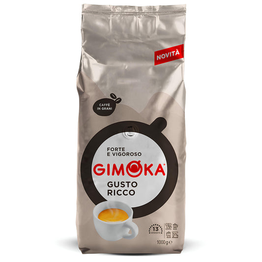 Gimoka Gusto Ricco 1kg Pržena Espresso Kafa u Zrnu Siva