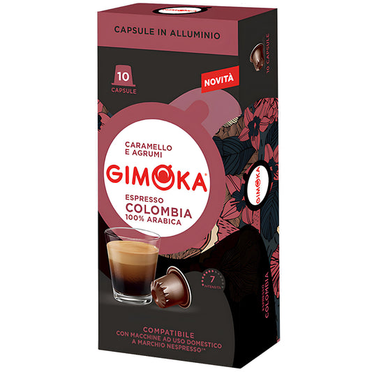 Gimoka Nespresso ALU Kafe Kapsule Espresso Colombia 10/1
