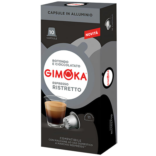 Gimoka Nespresso Kompatibilne ALU Kafe Kapsule Espresso Ristretto 10/1