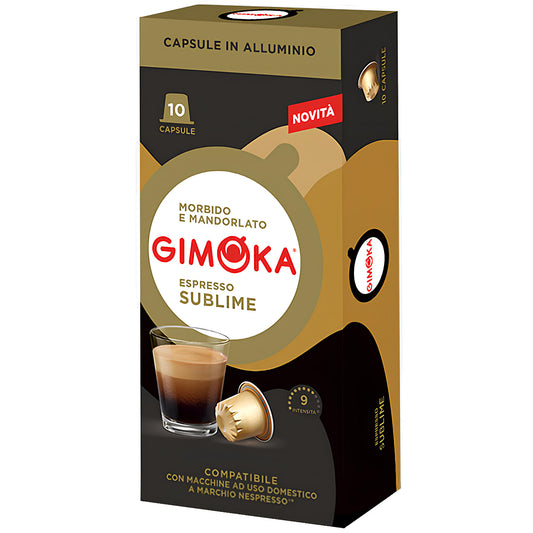 Gimoka Nespresso Kompatibilne ALU Kafe Kapsule Espresso Sublime 10/1