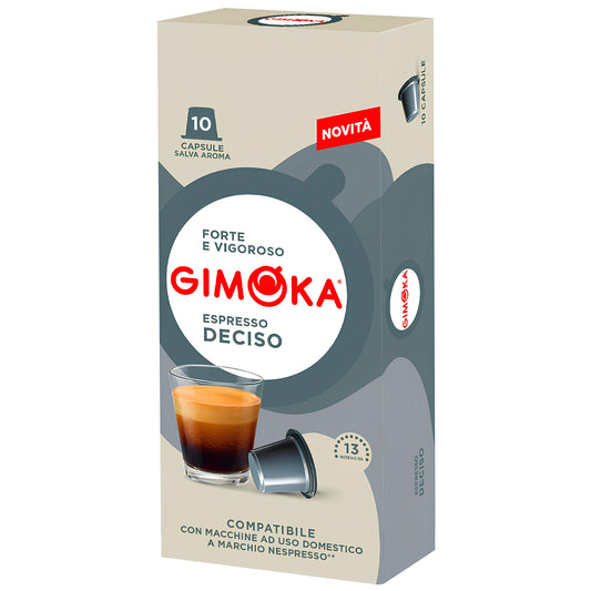 Gimoka Nespresso Kompatibilne Kapsule Espresso Deciso 10/1