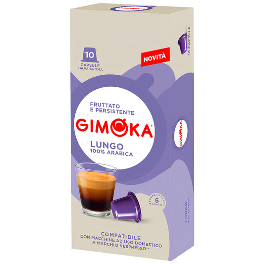 Gimoka Nespresso Kompatibilne Kapsule Lungo 10/1