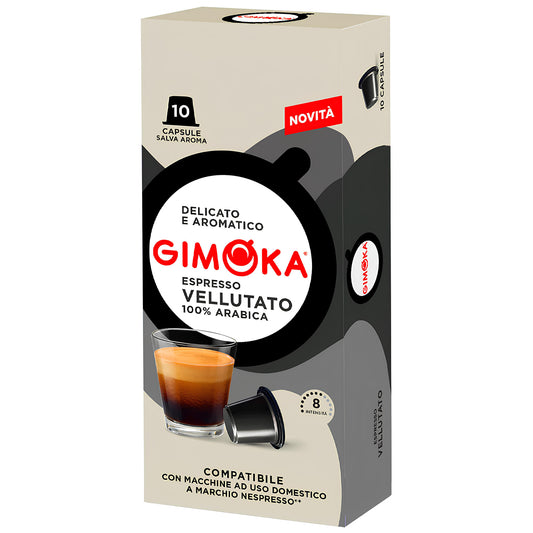 Gimoka Nespresso Kompatibilne Kapsule Espresso Vellutato 10/1