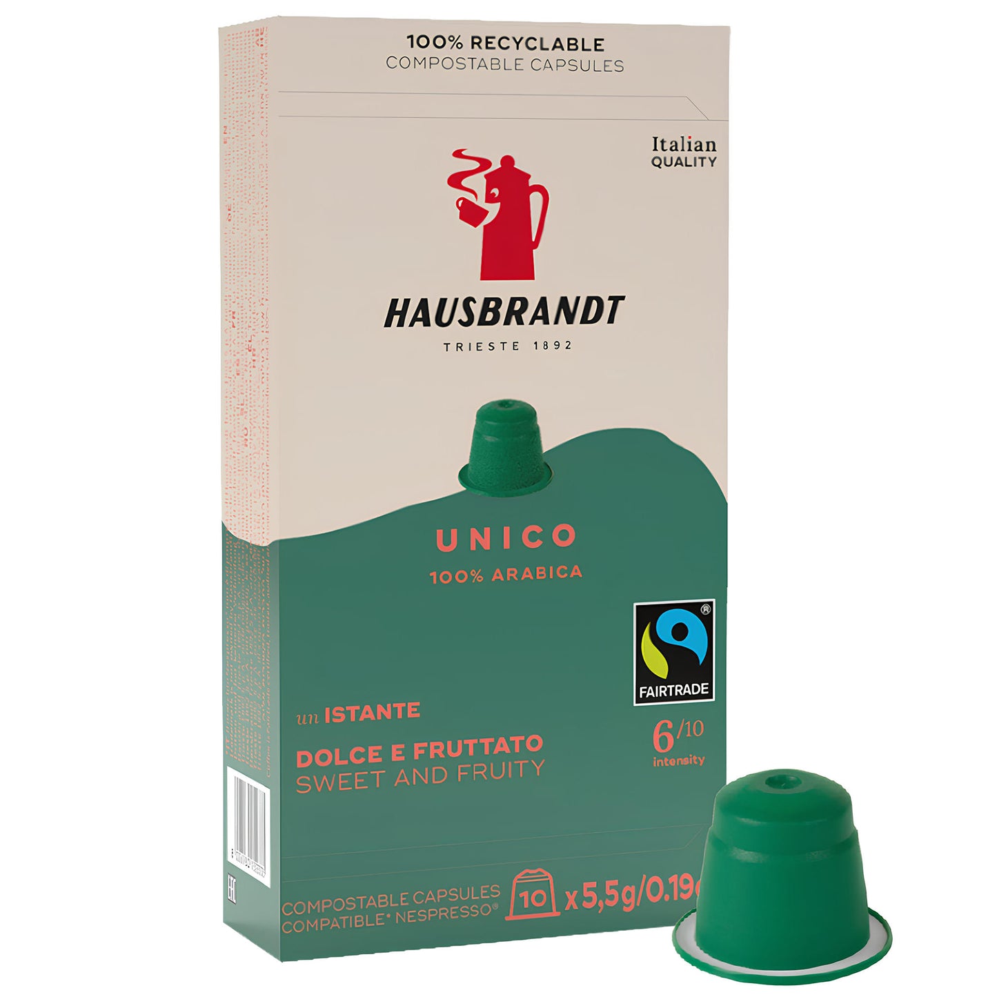 Hausbrandt Unico 10/1 Nespresso Kompatibilne Kapsule