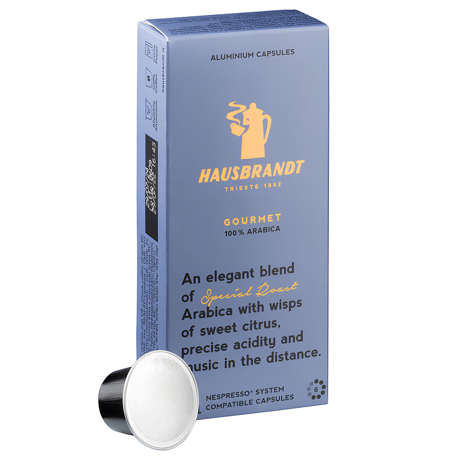 Hausbrandt Gourmet 10/1 Nespresso Kompatibilne Kapsule