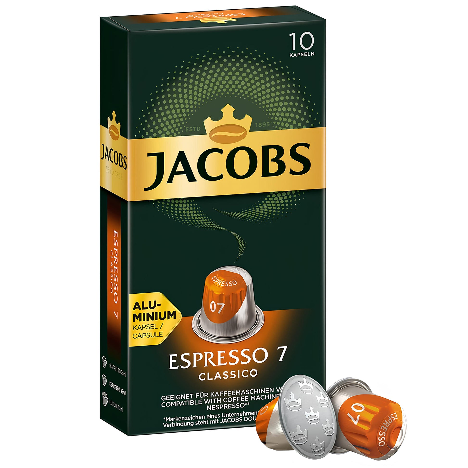 Jacobs Espresso Classico 10/1 Nespresso Kompatibilne ALU Kapsule - 2