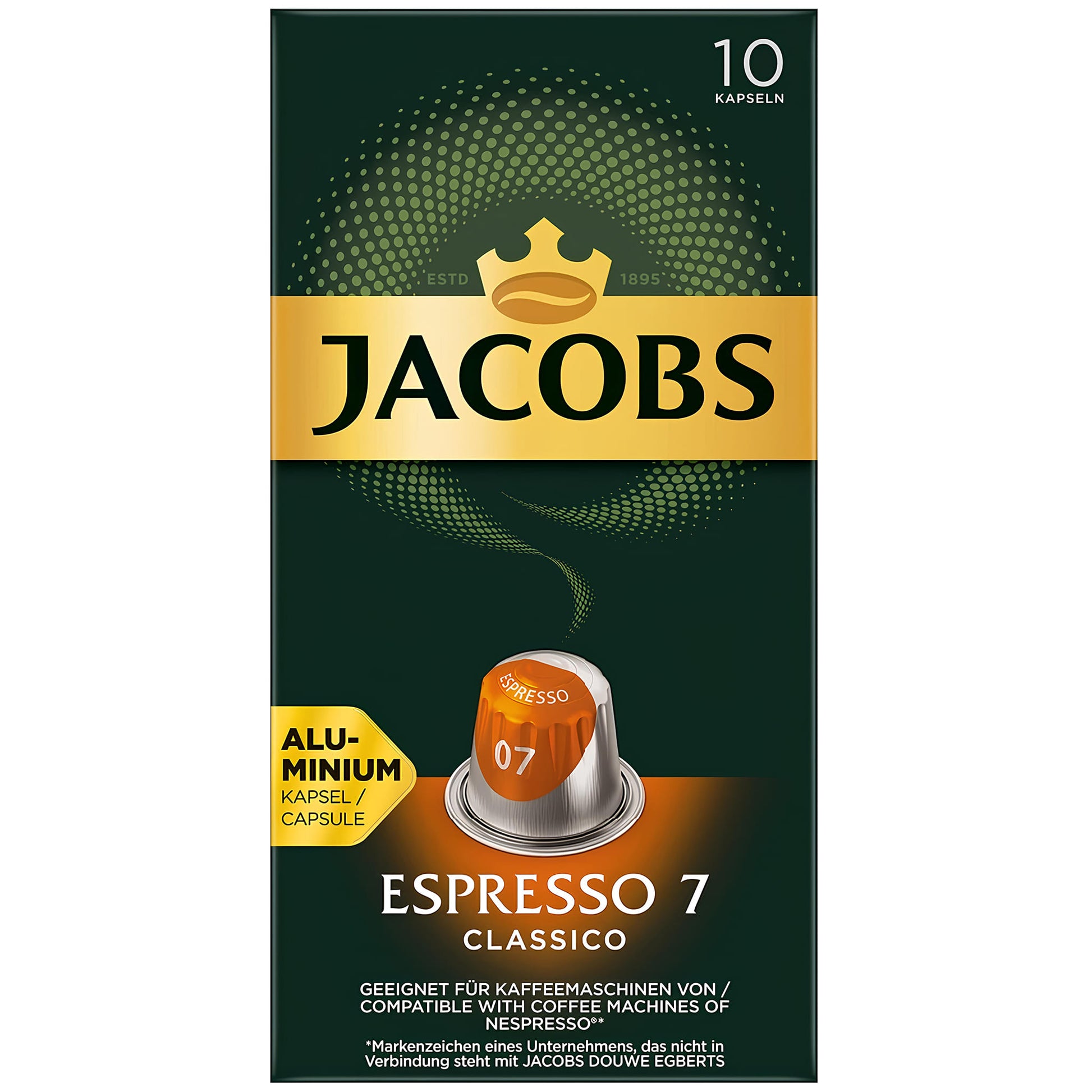 Jacobs Espresso Classico 10/1 Nespresso Kompatibilne ALU Kapsule