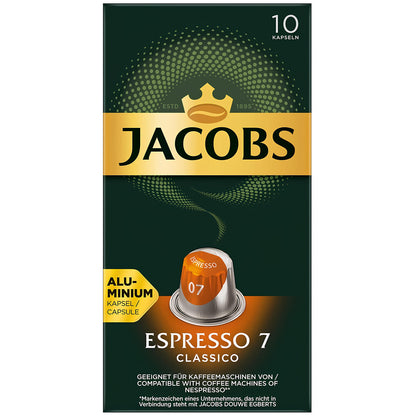 Jacobs Espresso Classico 10/1 Nespresso Kompatibilne ALU Kapsule