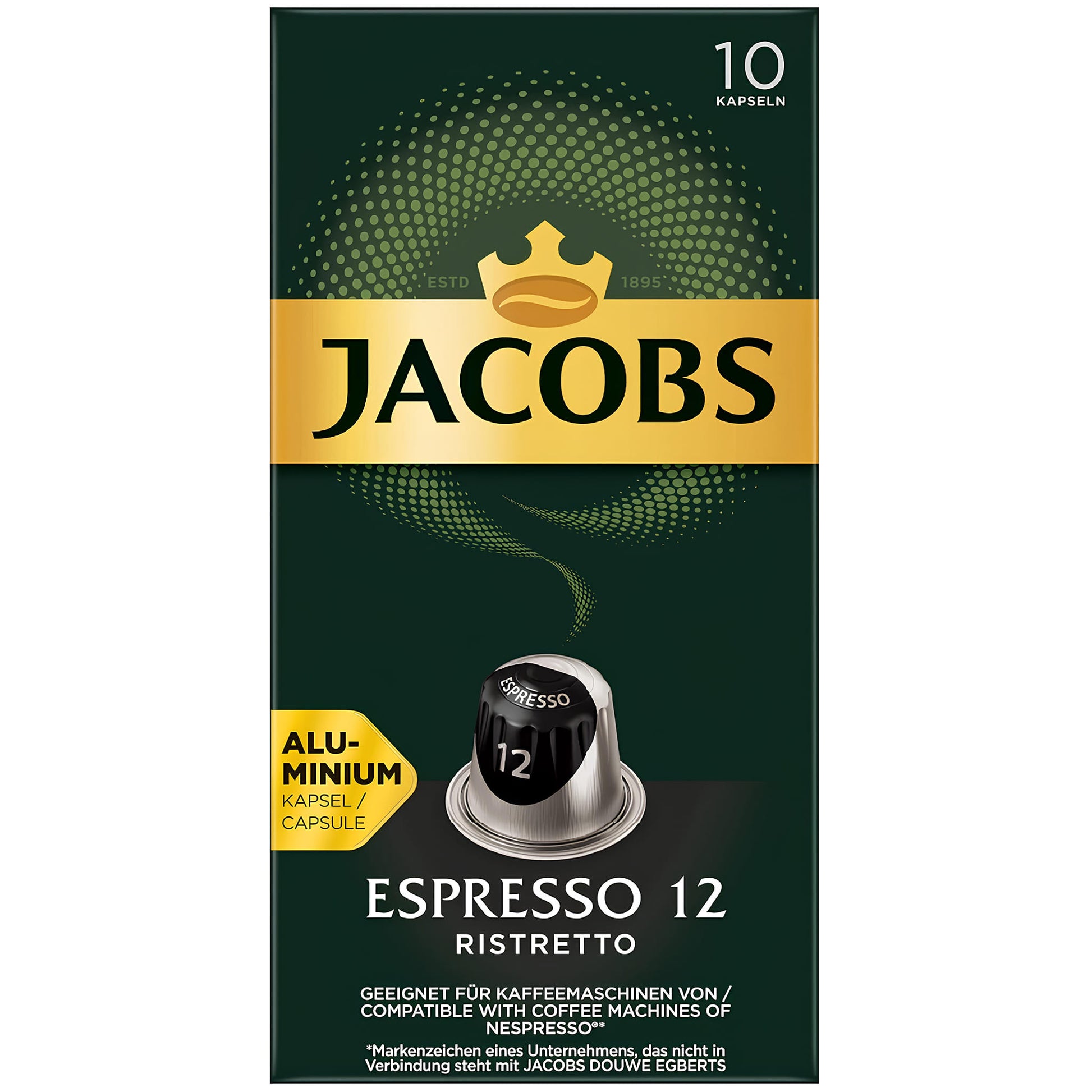 Jacobs Espresso Ristretto 10/1 Nespresso Kompatibilne ALU Kapsule