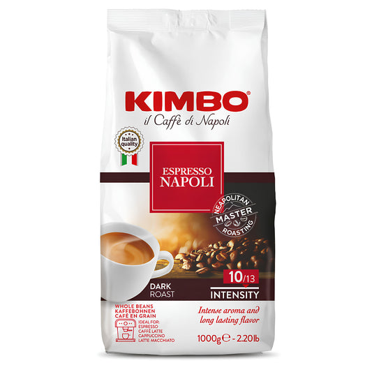 Kimbo Napoli 1kg Pržena Espresso Kafa u Zrnu Crveno Pakovanje