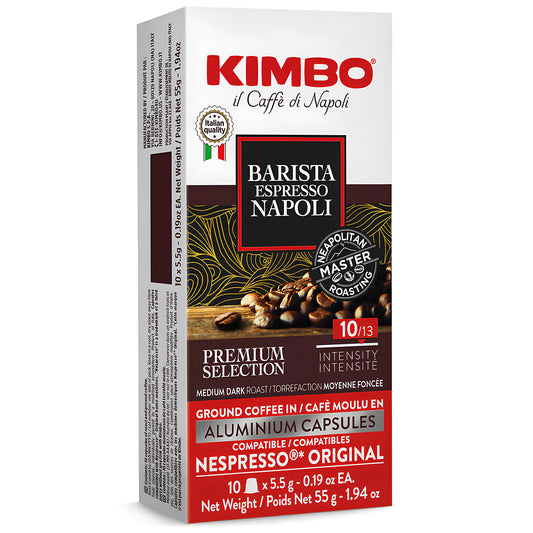 Kimbo Nespresso Kompatibilne ALU Kapsule Barista Espresso Napoli 10/1