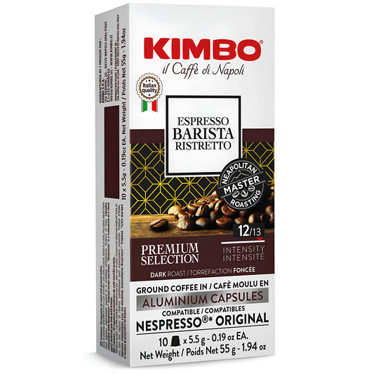 Kimbo Nespresso Kompatibilne ALU Kapsule Barista Espresso Ristretto 10/1