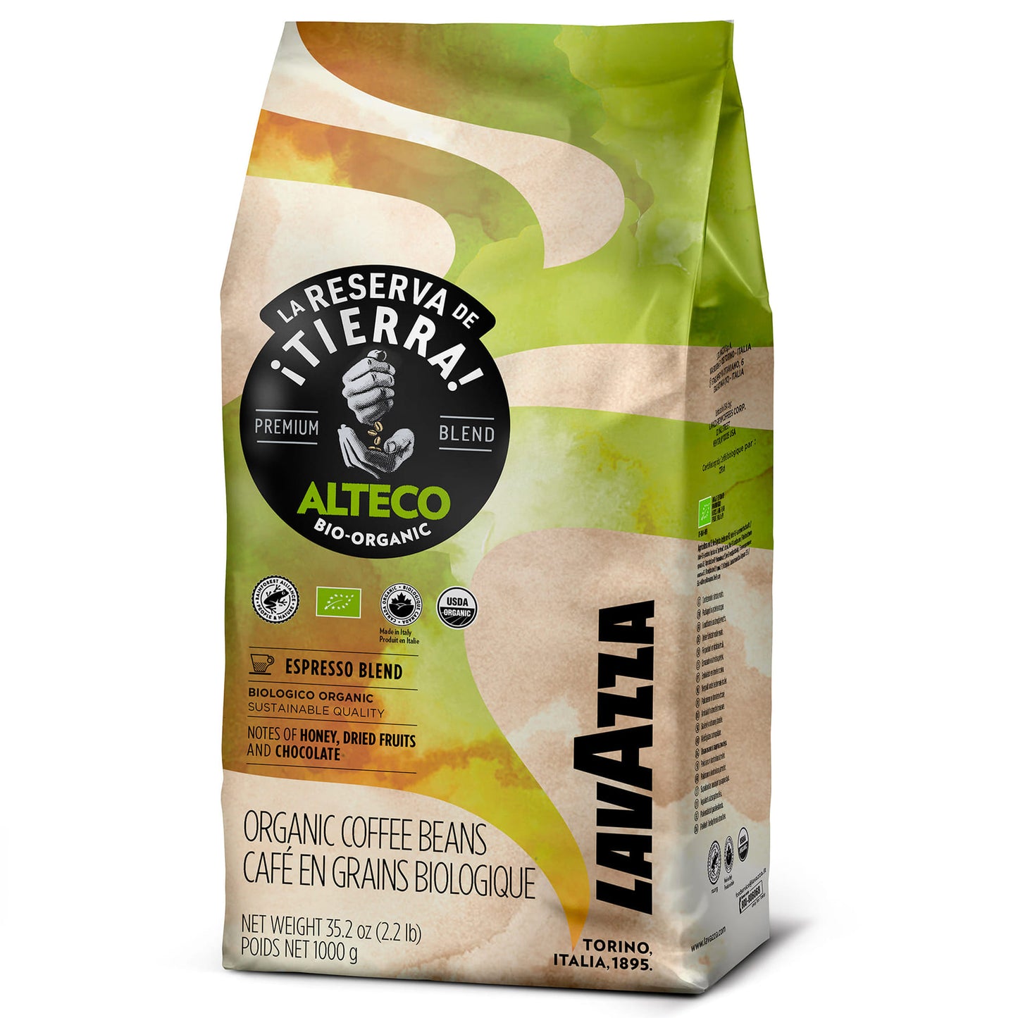 Lavazza Tierra! Alteco-Bio Organic Premium 1kg Pržena Espresso Kafa u Zrnu - 3