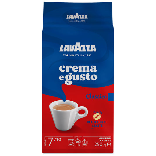 Lavazza Crema e Gusto 250g Mlevena Espresso Kafa