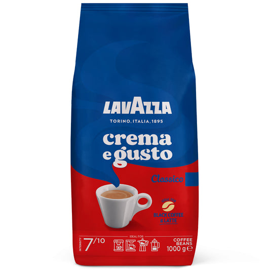 Lavazza Crema e Gusto Classico 1kg Pržena Espresso Kafa u Zrnu