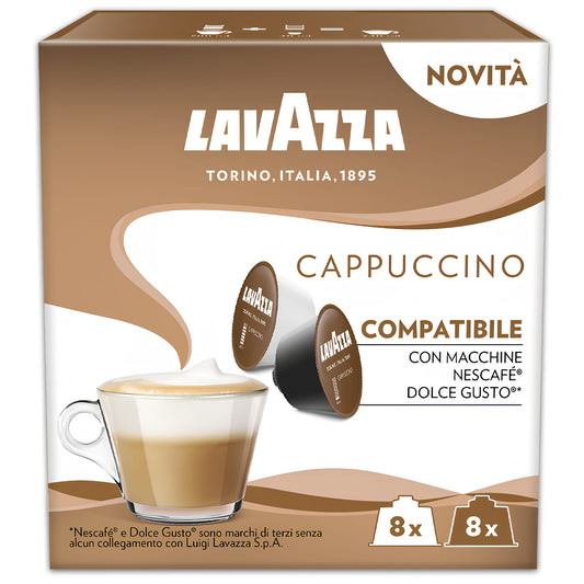 Lavazza Nescafé Dolce Gusto Kompatibilne Kafe Kapsule Cappuccino 8/1