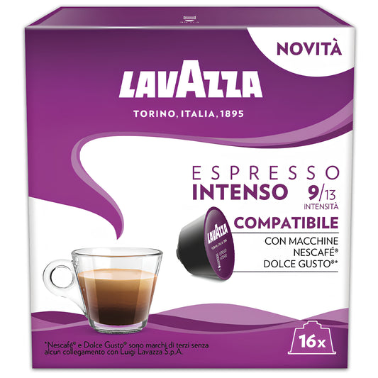 Lavazza Nescafé Dolce Gusto Kompatibilne Kafe Kapsule Espresso Intenso 16/1