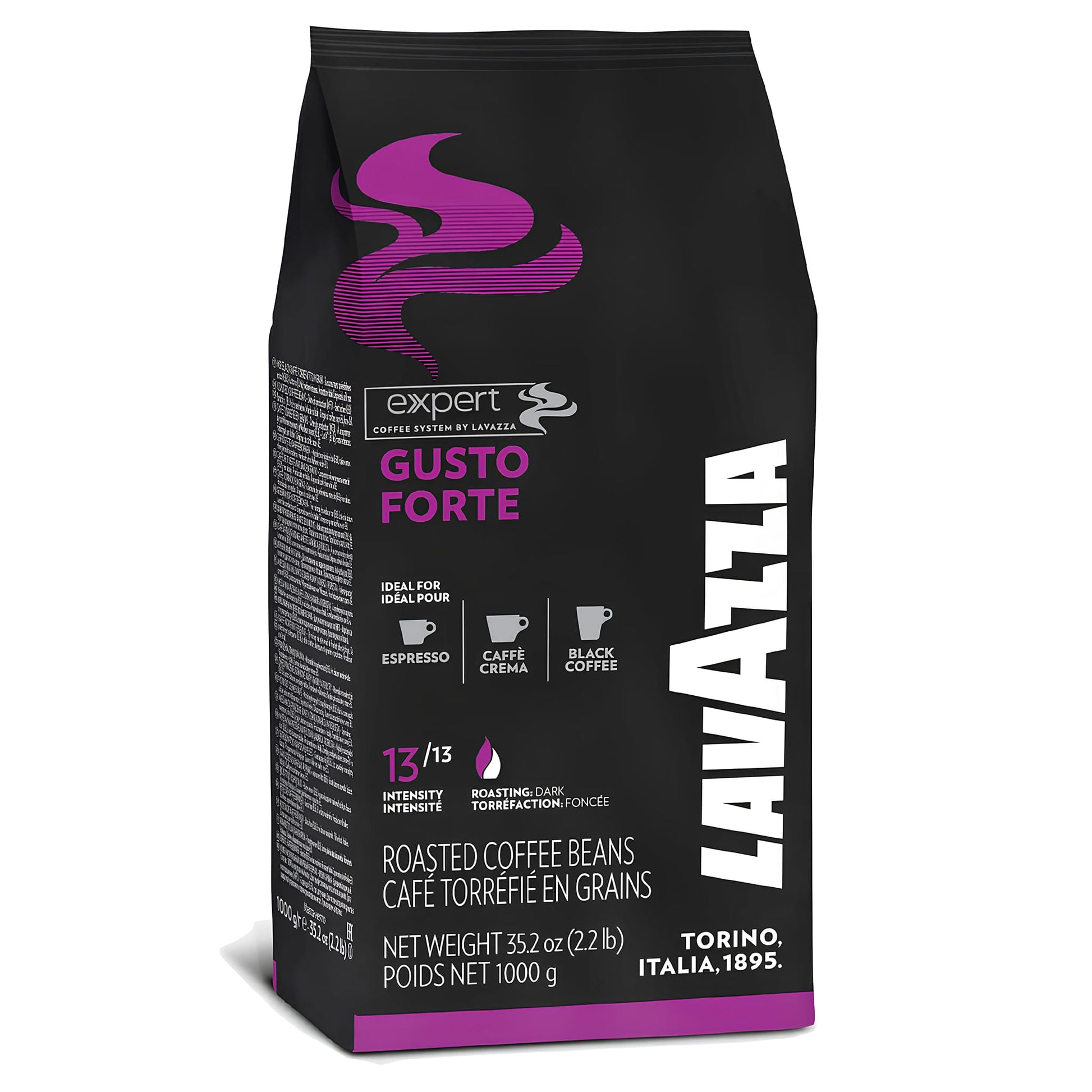 Lavazza Gusto Forte Expert 1kg Ljubičasta Pržena Espresso Kafa u Zrnu - 2